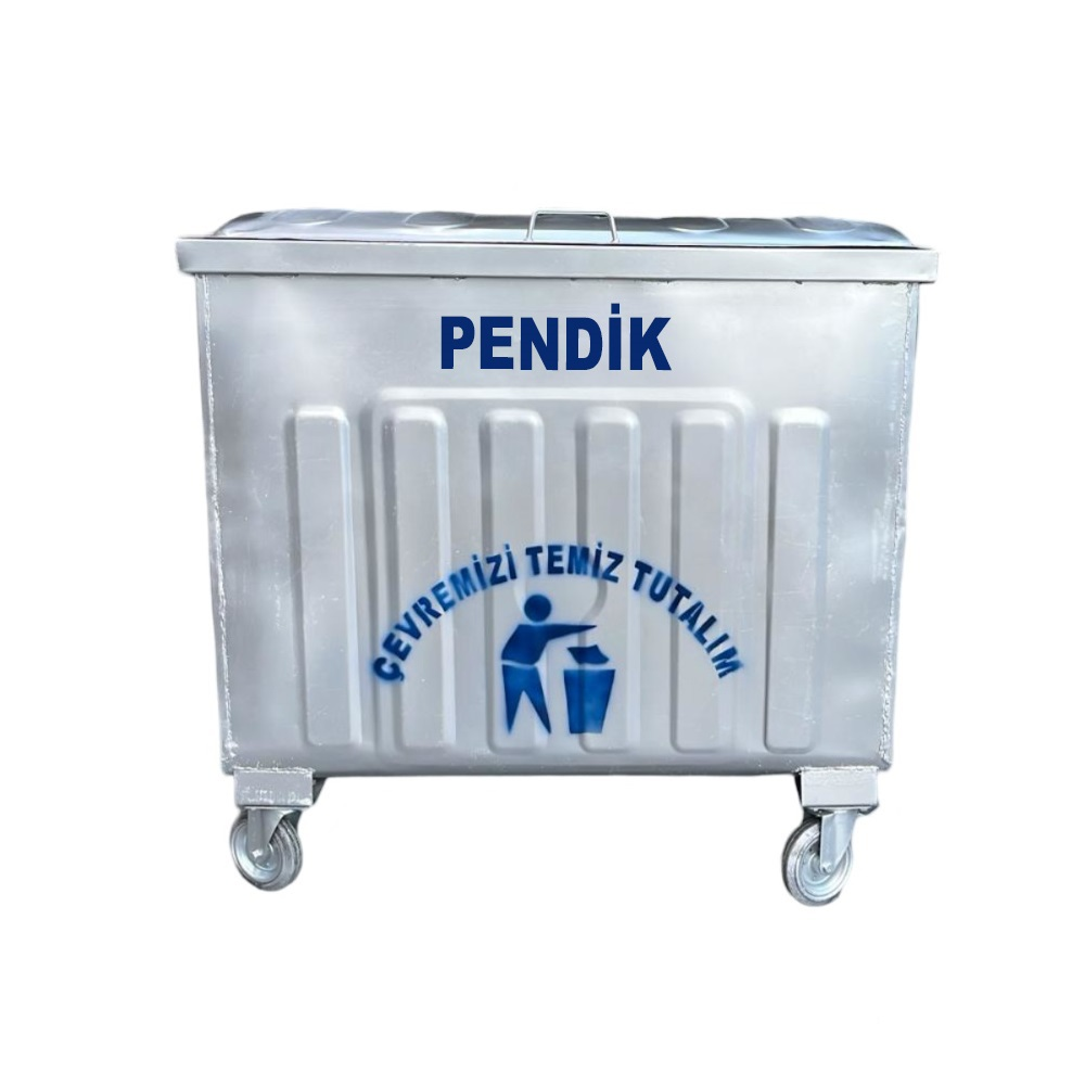 Pendik 800 Litre Metal Çöp Konteyneri